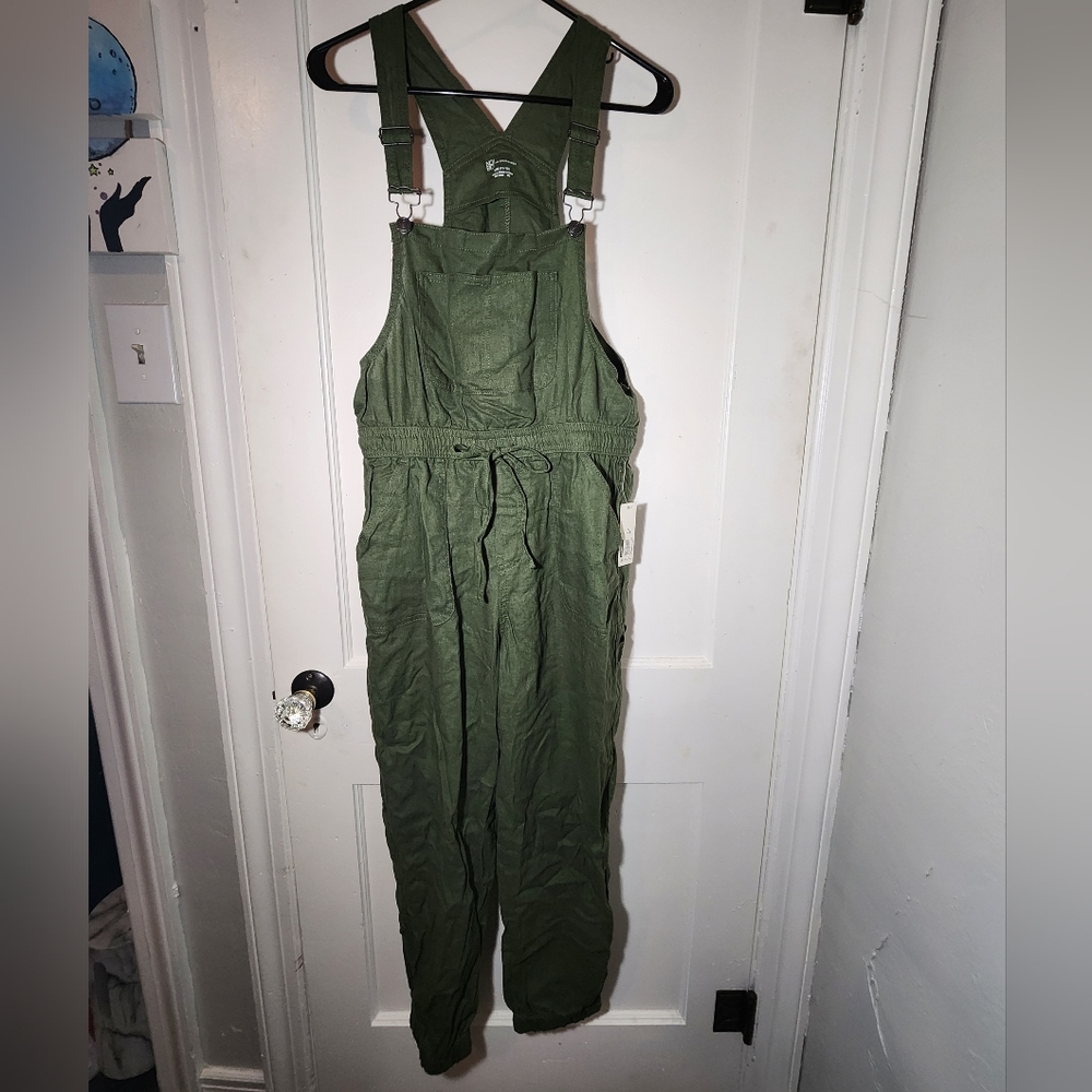 Women's green overalls